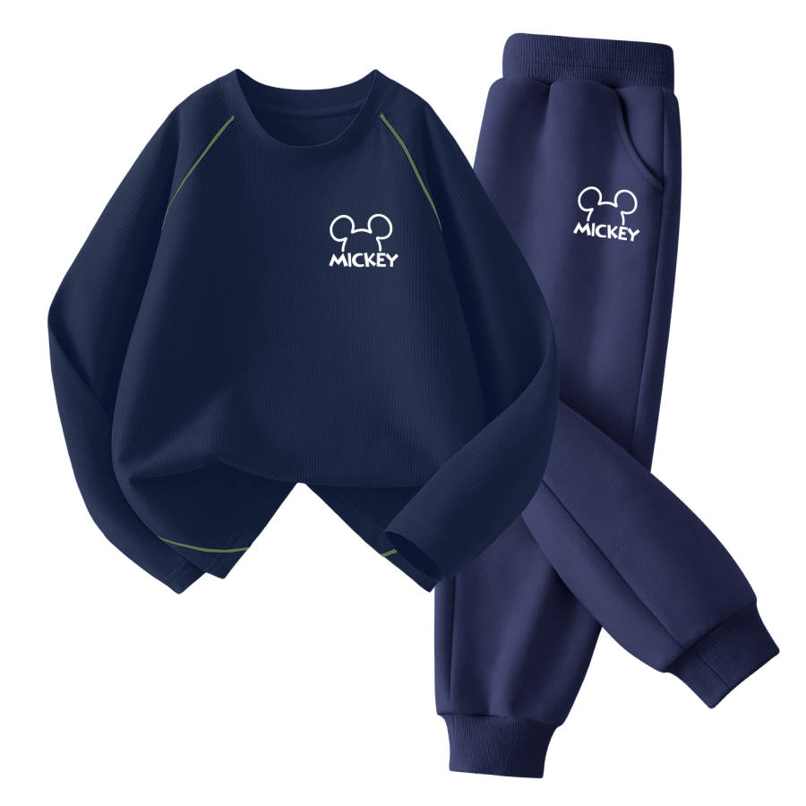 Disney Kids Casual Sportswear Crew Neck Thin Stretch Breathable