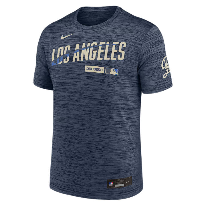 Nike Nike T Shirts Men's Thunder Blue Crew Neck Moderate