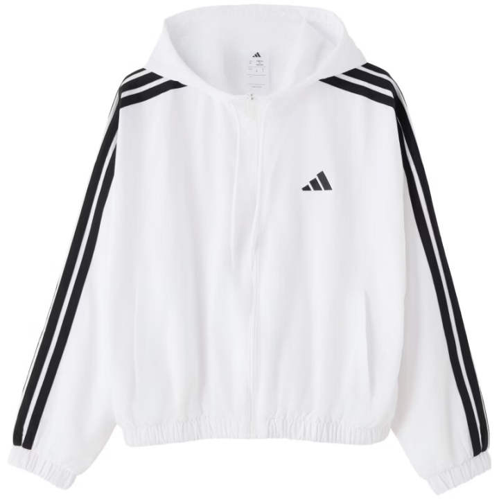 Adidas Adidas Jackets Women's White Hooded Non Detachable Moderate