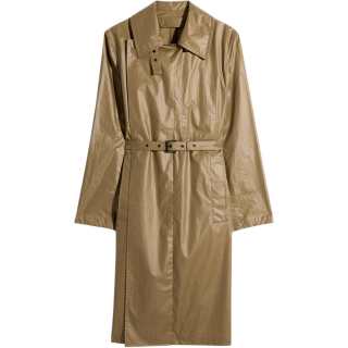 Lemaire Coats Women's Khaki Lapel Thin
