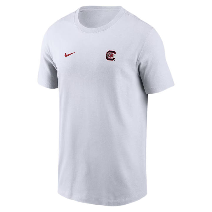 Nike Nike College T Shirts Men's White Crew Neck Moderate