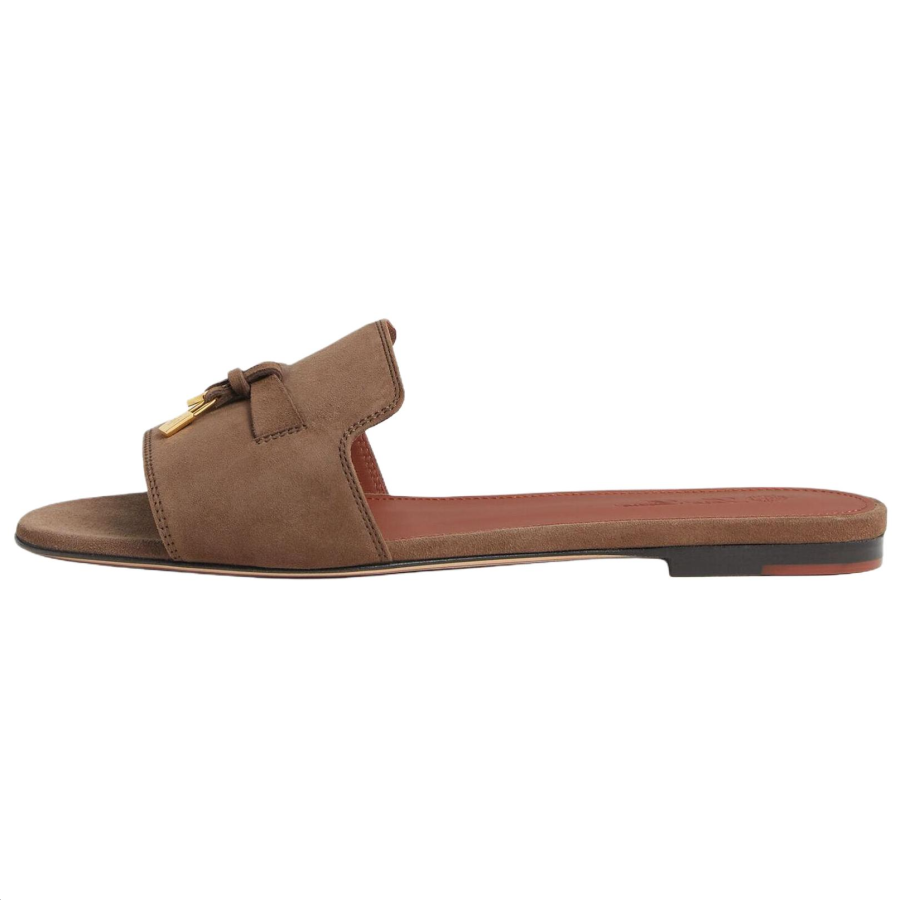 Loro Piana Slide Slippers Women's Brown