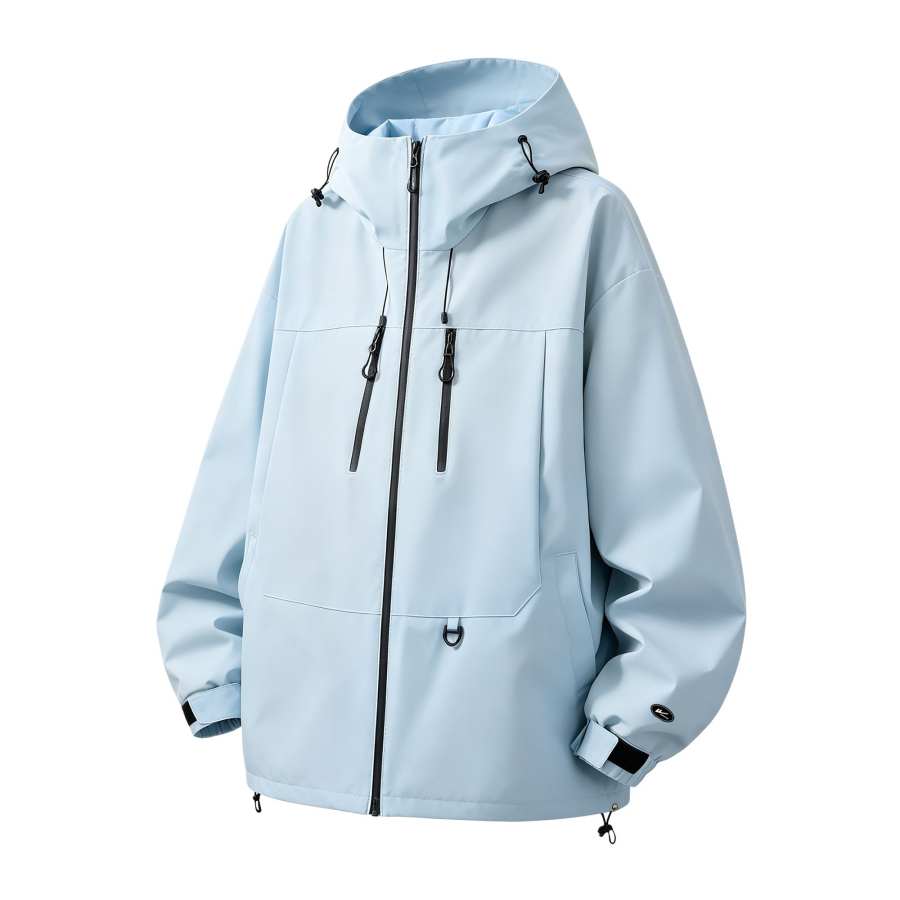 WARRIOR Windbreaker Jackets Women's Hooded Non Detachable Moderate Straight Fit