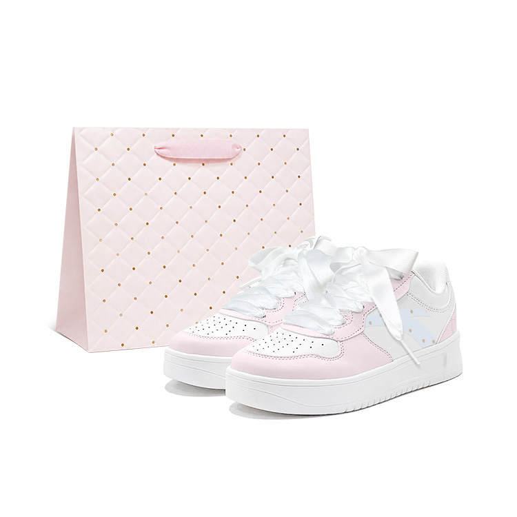 ANTA Skateboard Shoes Women's Low Top Pink