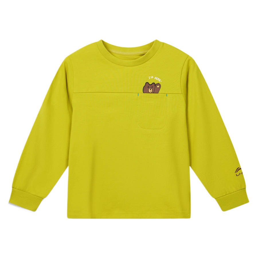 Li-Ning Li Ning Pre School T Shirts Crew Neck Moderate
