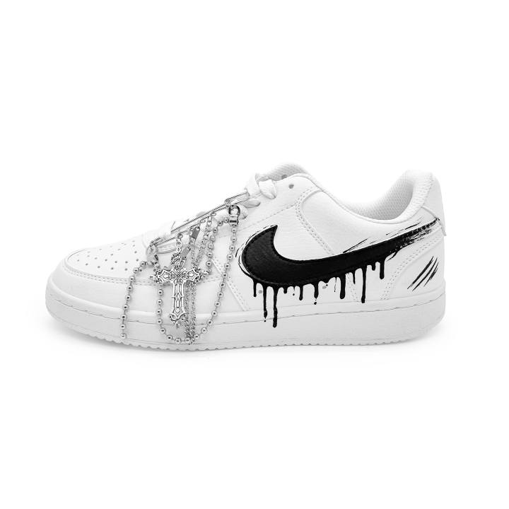 Nike Nike Court Vision 1 Skateboard Shoes Unisex Low Top Black
