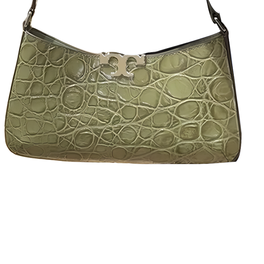 TORY BURCH Eleanor Cow Leather Shoulder Bag Women's Soft Cyan