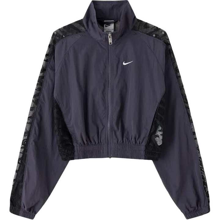 Nike Nike Running Jackets Women's Dark Gray Purple Stand Collar Moderate Other