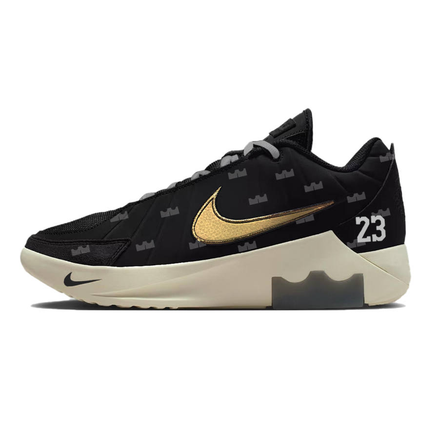 Nike Nike LEBRON WITNESS IX Basketball Shoes Men's Low Top Black Gold Gray