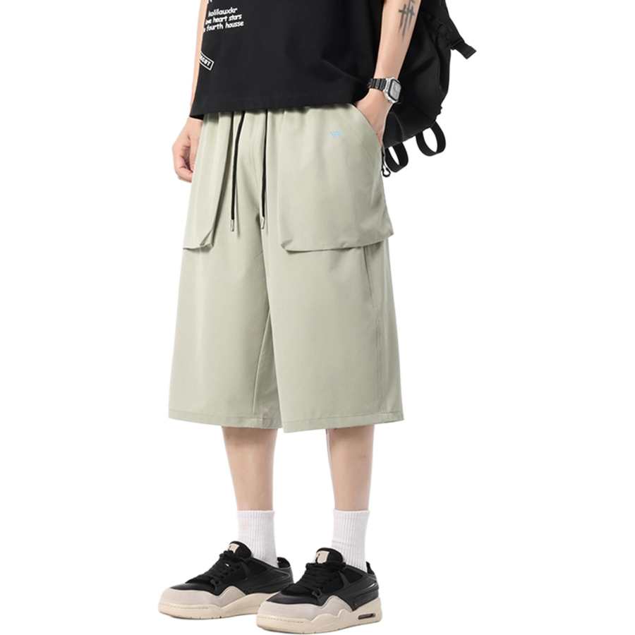 WARRIOR WARRIOR Cargo Shorts Unisex Thin Straight Fit Pants