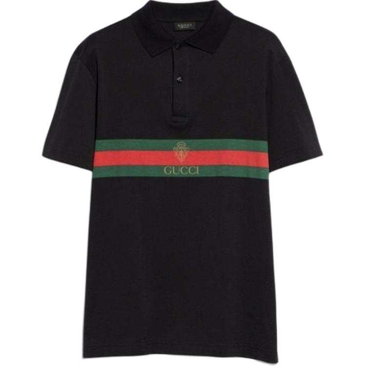 GUCCI Polo Shirts Men's Polo Collar Moderate Straight Fit