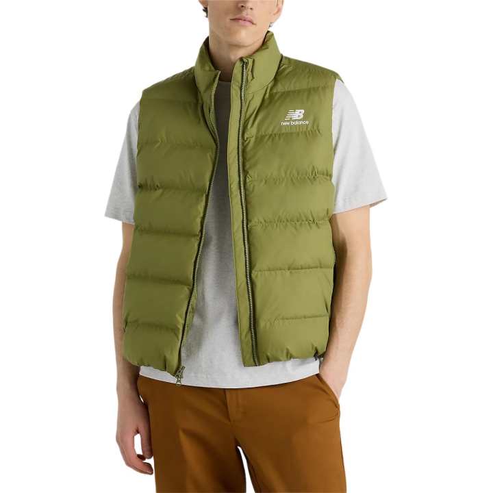 New Balance New Balance Vests Men's Sports Green Stand Collar