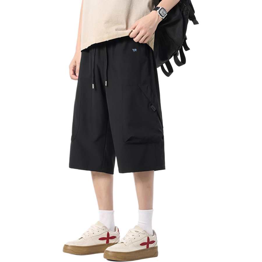 WARRIOR WARRIOR Cargo Shorts Unisex Thin Wide Leg Pants