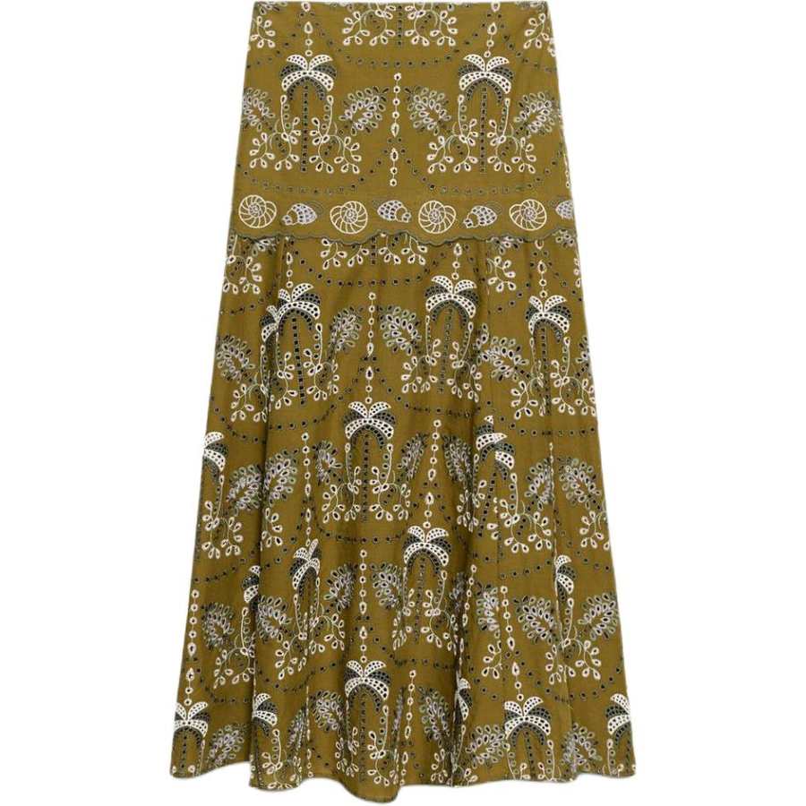 ZARA Casual Long Skirts Women's Multicolor Moderate Long Skirt Other