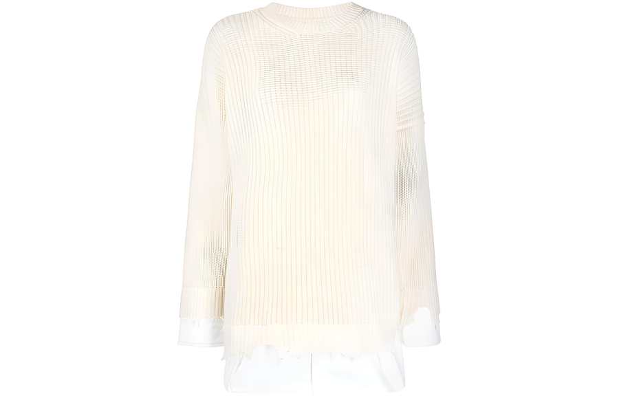 MM6 Maison Margiela Distressed Knitted Jumper