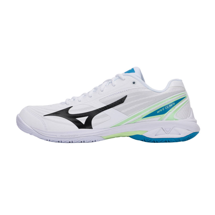 Mizuno Wave Claw 4 Badminton Shoes Unisex Low Top White/Green/Blue