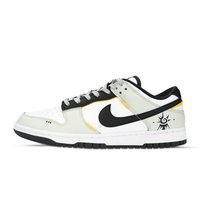 Nike Nike Dunk Skateboard Shoes Unisex Low Top Black/White/Gray