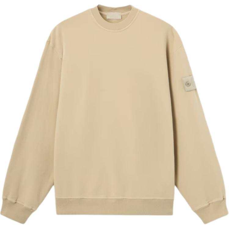 STONE ISLAND Ghost Sweatshirts Men's Light Umber Crew Neck Moderate Straight Fit