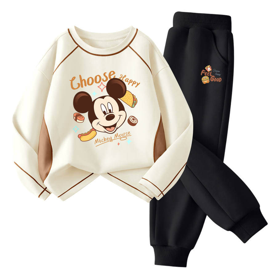 Disney Kids Casual Sportswear Crew Neck Thin Stretch Breathable