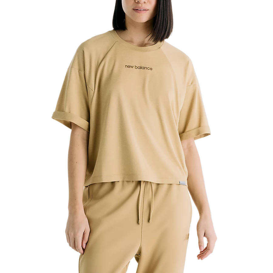 New Balance New Balance Quick Dry T Shirts Women's Quicksand Crew Neck Moderate