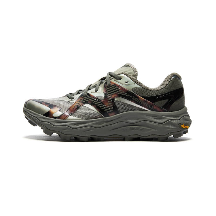 MERRELL Agility Peak 6 Trail Running Shoes Unisex Low Top Mountain Foot Brown/Stone Gray