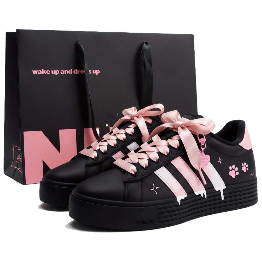Adidas Adidas Daily 4.0 Skateboard Shoes Women's Low Top White Pink