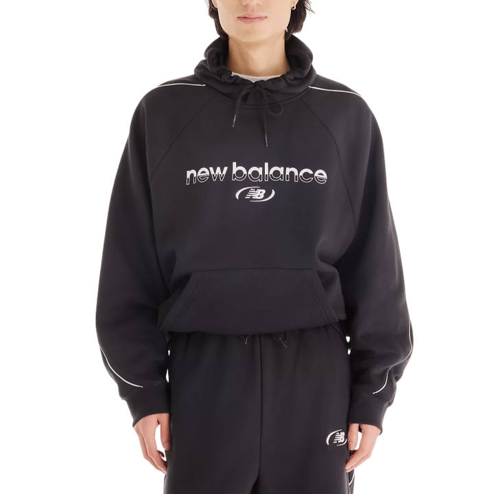 New Balance New Balance Sweatshirts Men's Black Hooded Non Detachable Moderate