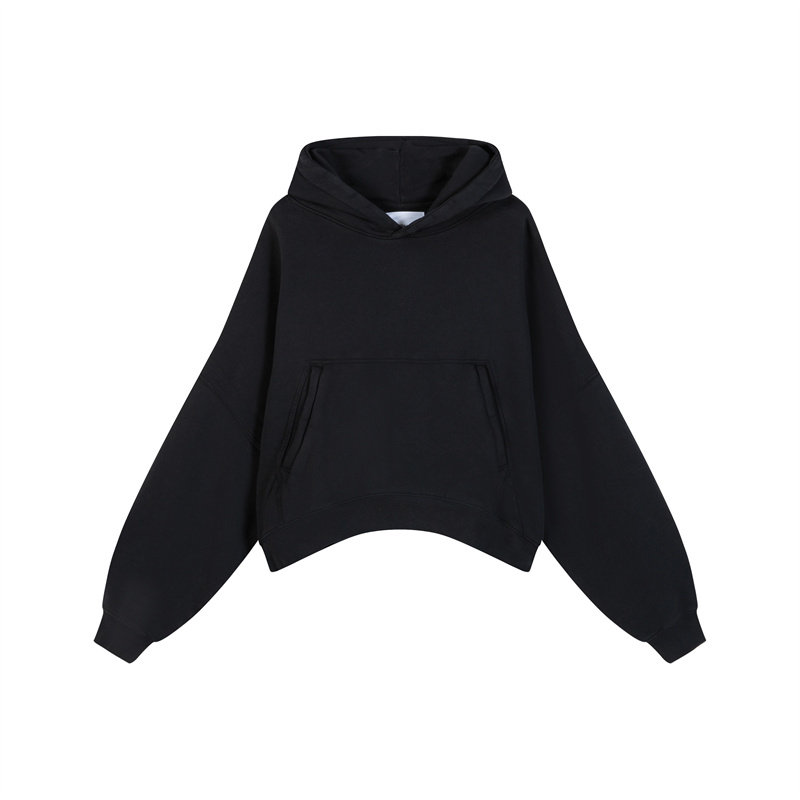 Drew house Sweatshirts Unisex Midnight Black Hooded Non Detachable Moderate