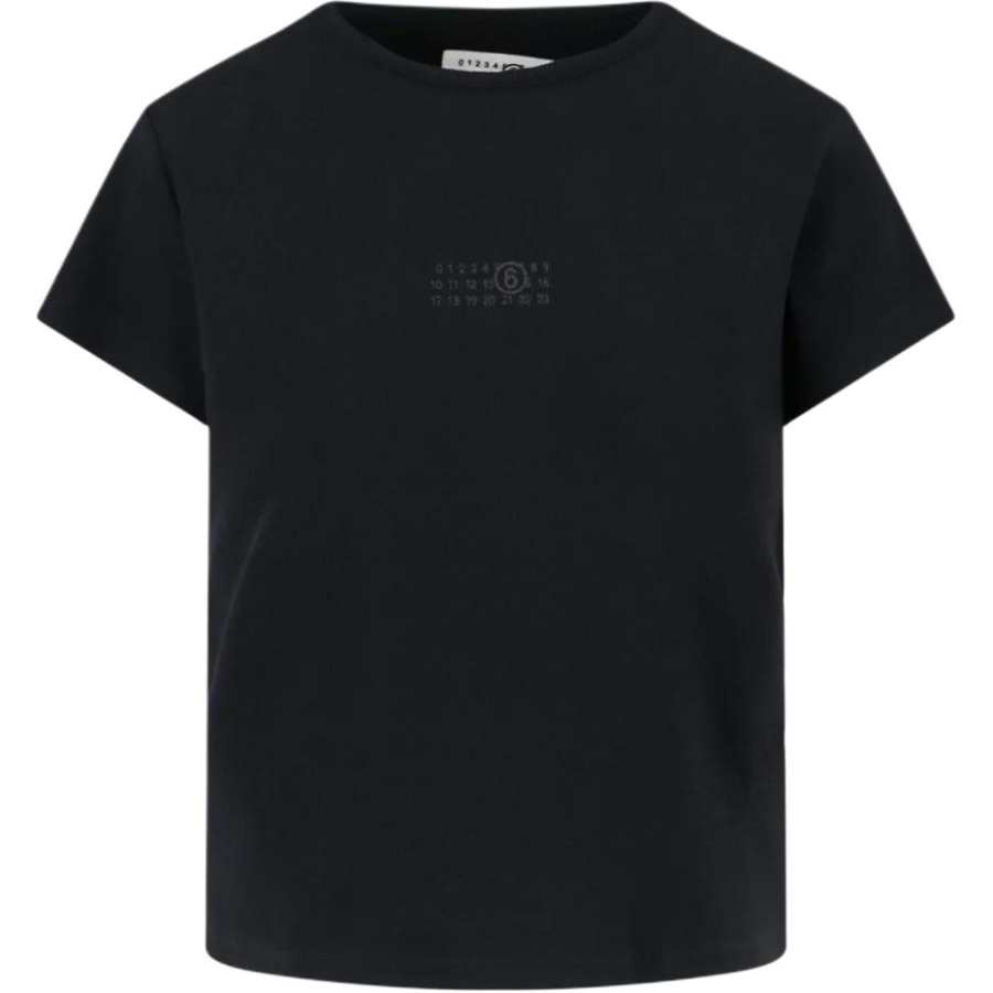 MM6 Maison Margiela Logo Printed Knitted Top