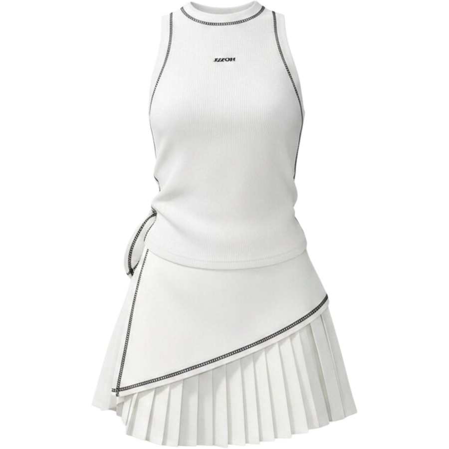 CHARM GLOW Two Piece Skirt Sets Women's Camisole Moderate Short Skirt
