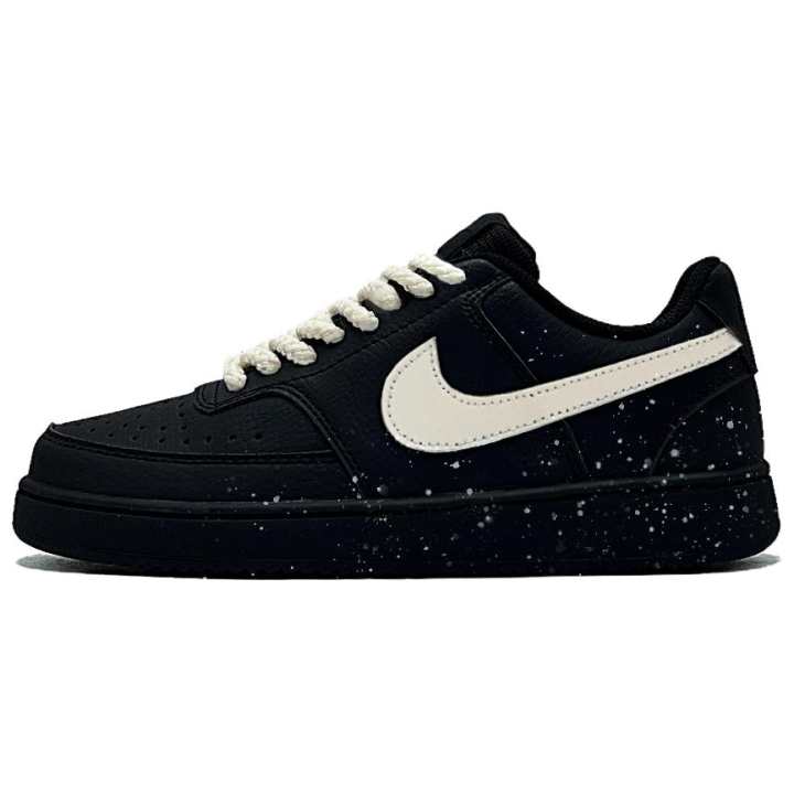 Nike Nike Court Vision Low Skateboard Shoes Unisex Low Top Black White