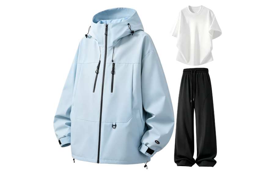 WARRIOR Windbreaker Jacket & Pants Sets Women's Hooded Non Detachable Moderate