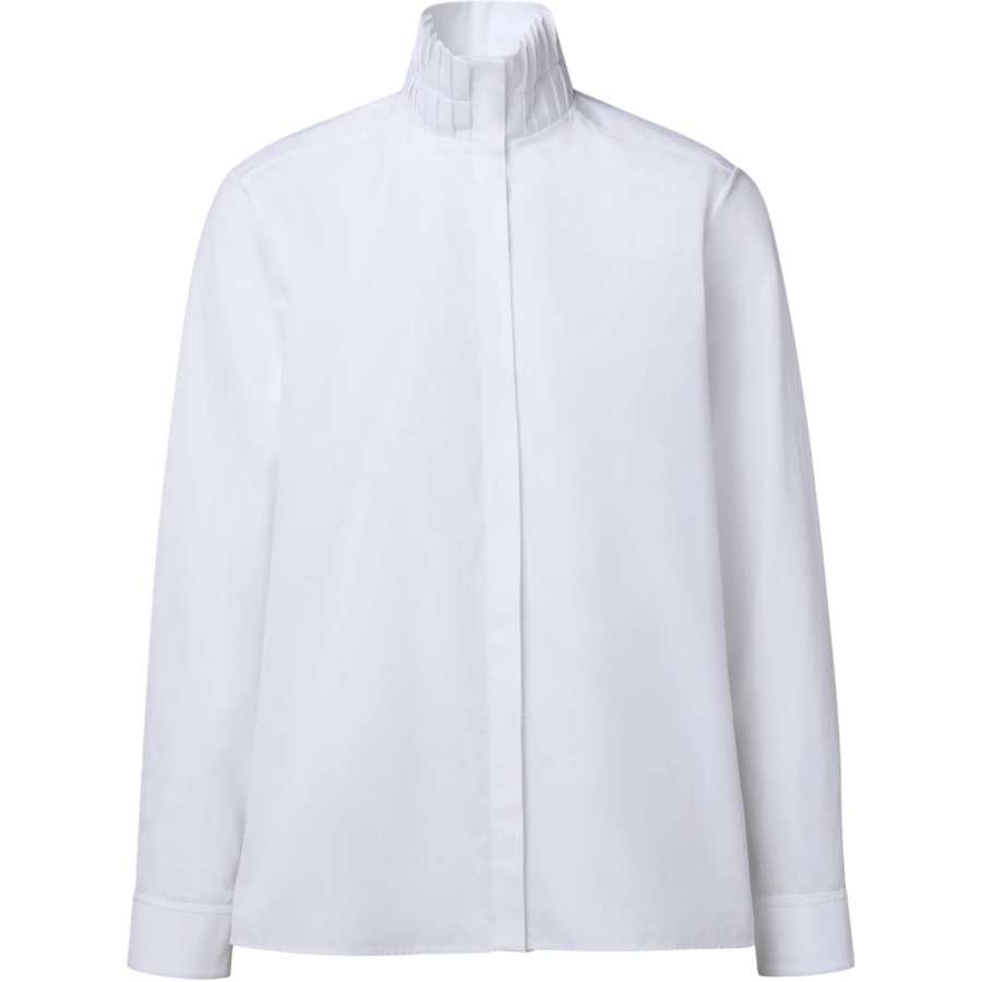 LOUIS VUITTON Monogram Shirts Women's White Moderate