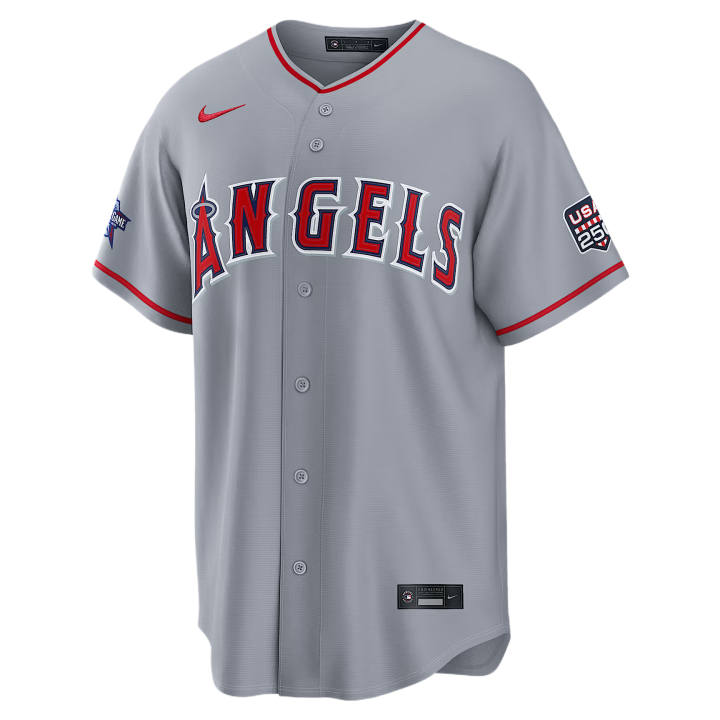 Nike Nike Baseball Jerseys Men's Gray V Neck Moderate