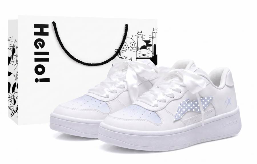 Li-Ning Li Ning Skateboard Shoes Women's Low Top White Blue