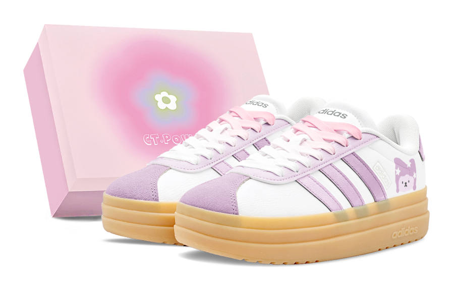 Adidas Adidas VL Court Bold German Army Trainers Women's Low Top White/Purple