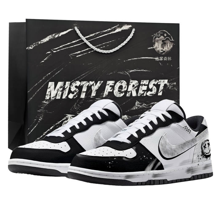 Nike Nike Big Skateboard Shoes Men's Low Top White, Black