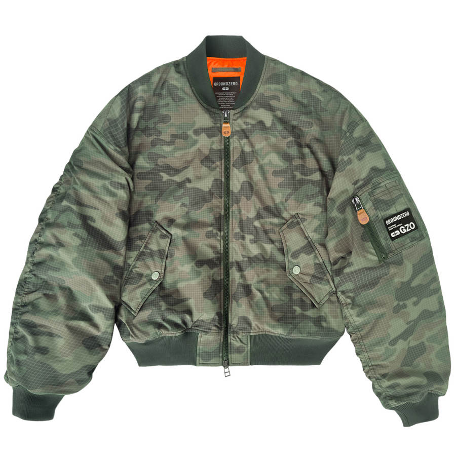 GROUNDZERO GROUNDZERO Jackets Unisex Baseball Collar Thickened Pilot