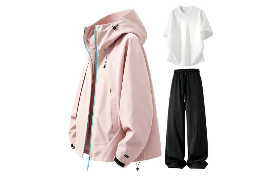 WARRIOR Windbreaker Jacket & Pants Sets Women's Hooded Non Detachable Moderate