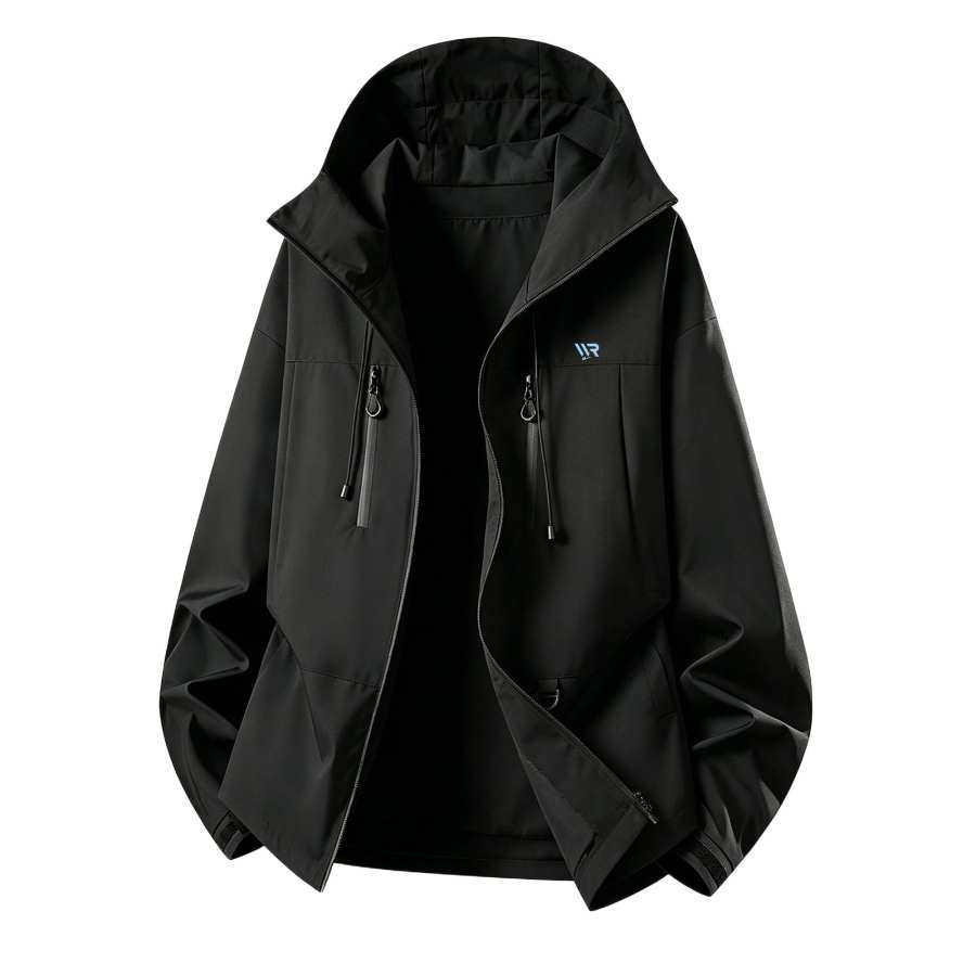 WARRIOR Windbreaker Jackets Unisex Hooded Non Detachable Moderate Straight Fit