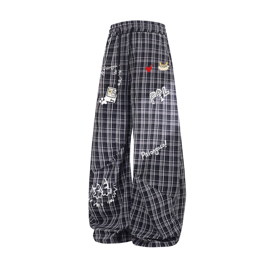 PAL ONGACO Casual Pants Unisex Moderate Wide Leg Pants