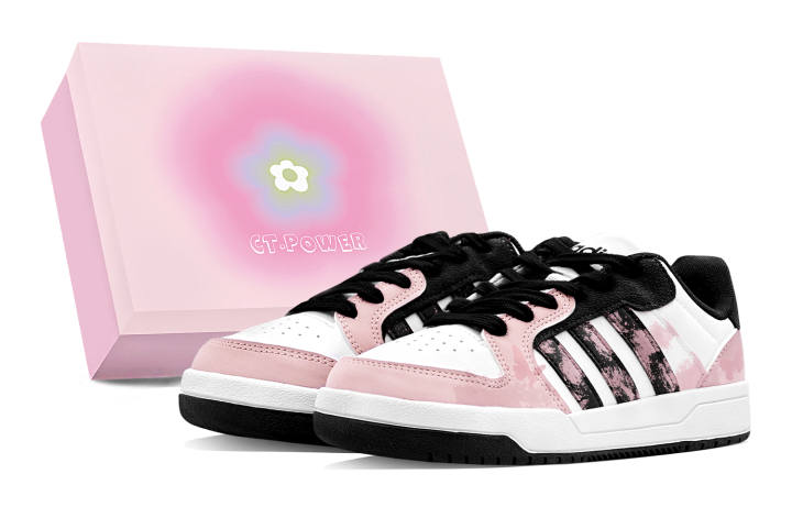 Adidas Adidas ENTRAP Skateboard Shoes Unisex Low Top Black/Pink