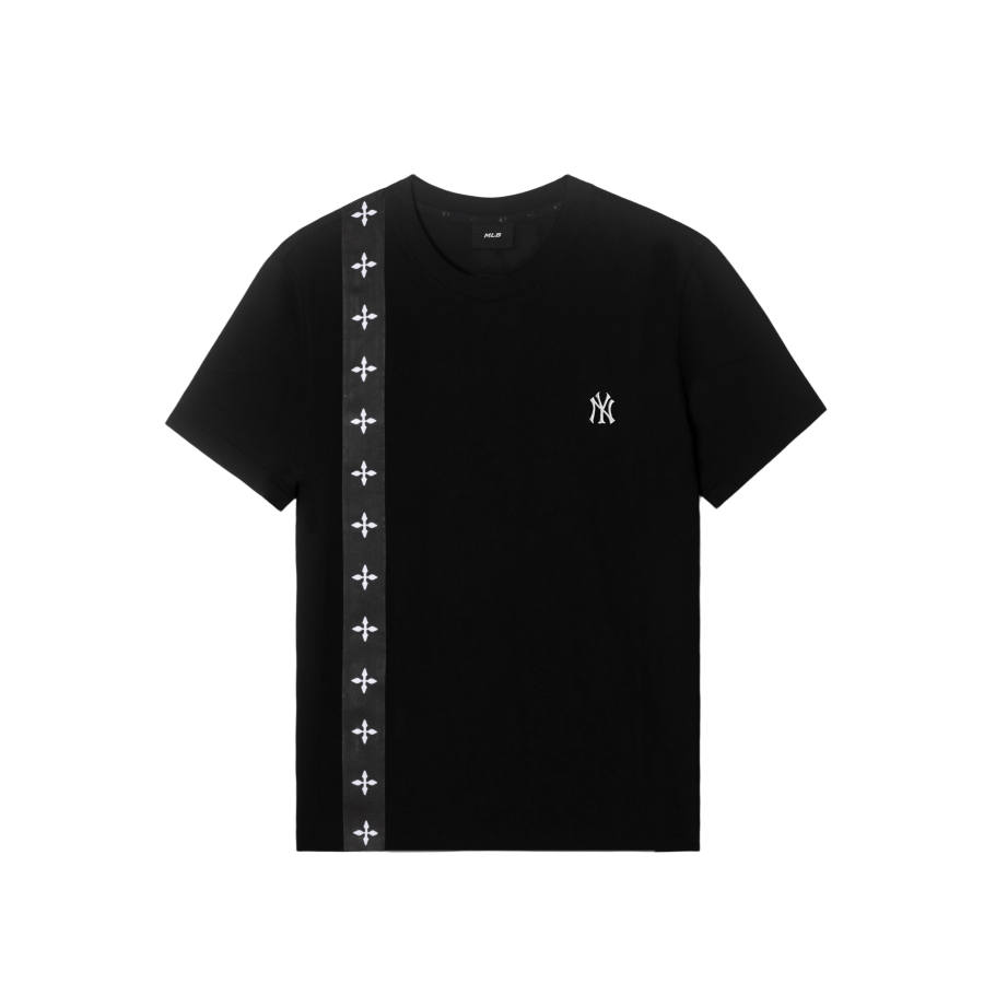 MLB T Shirts Unisex New York Yankees/Black Crew Neck Moderate Straight Fit