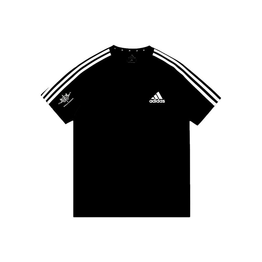 Adidas Adidas Football T Shirts Unisex Black Crew Neck Moderate Straight Fit