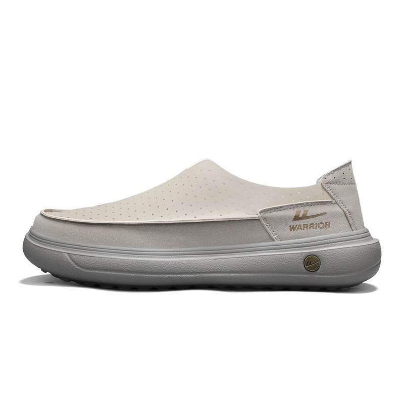 WARRIOR WARRIOR Casual Shoes Men's Low Top Beige Gray Transition