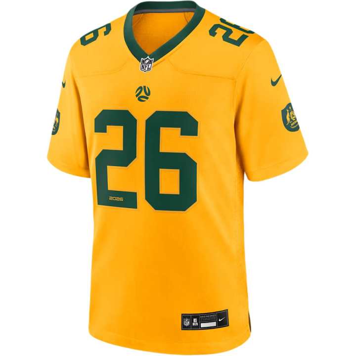 Nike Nike X NFL Soccer Jerseys Men's Gold V Neck Moderate