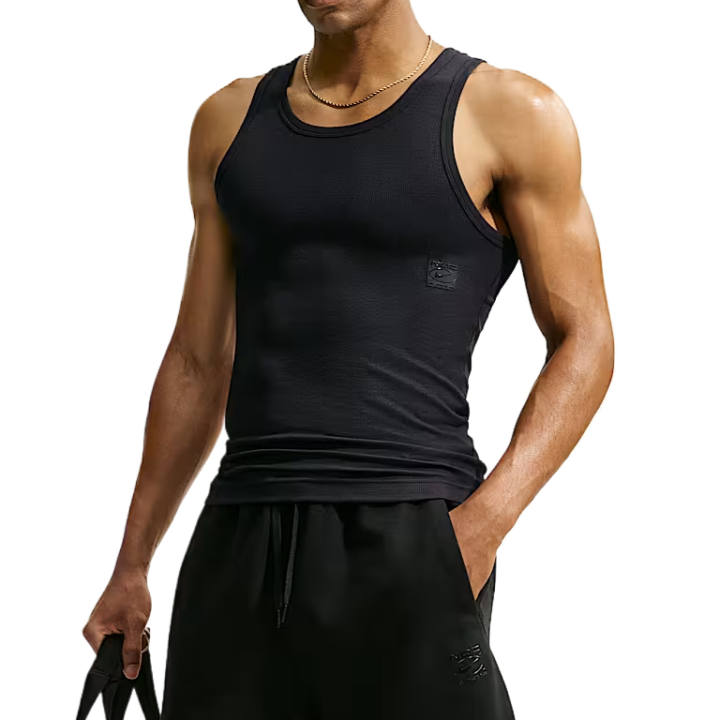 Nike Nike Fitness Clothing Men's Black/Black Crew Neck Moderate