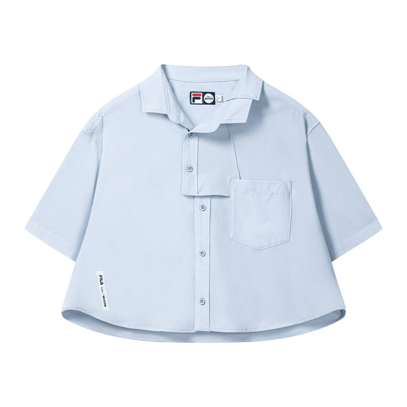 FILA Shirts Women's Sky Enchanting Blue Lapel Moderate Other