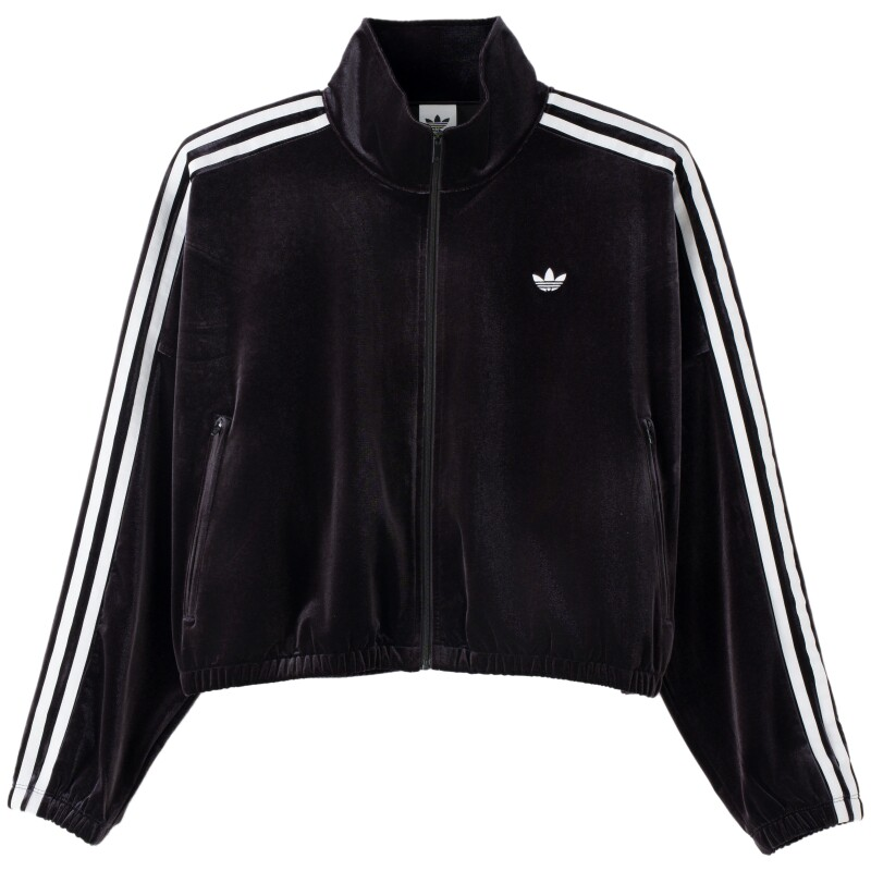 Adidas Originals Jackets Women's Black Stand Collar Moderate