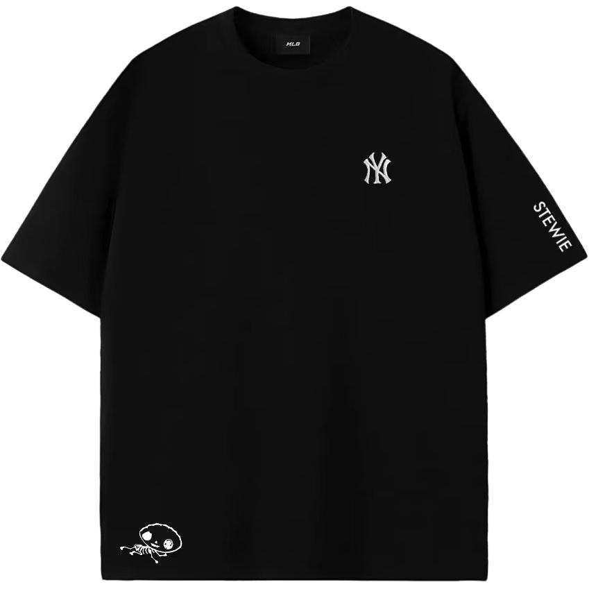 MLB MLB T Shirts Unisex Black Crew Neck Moderate